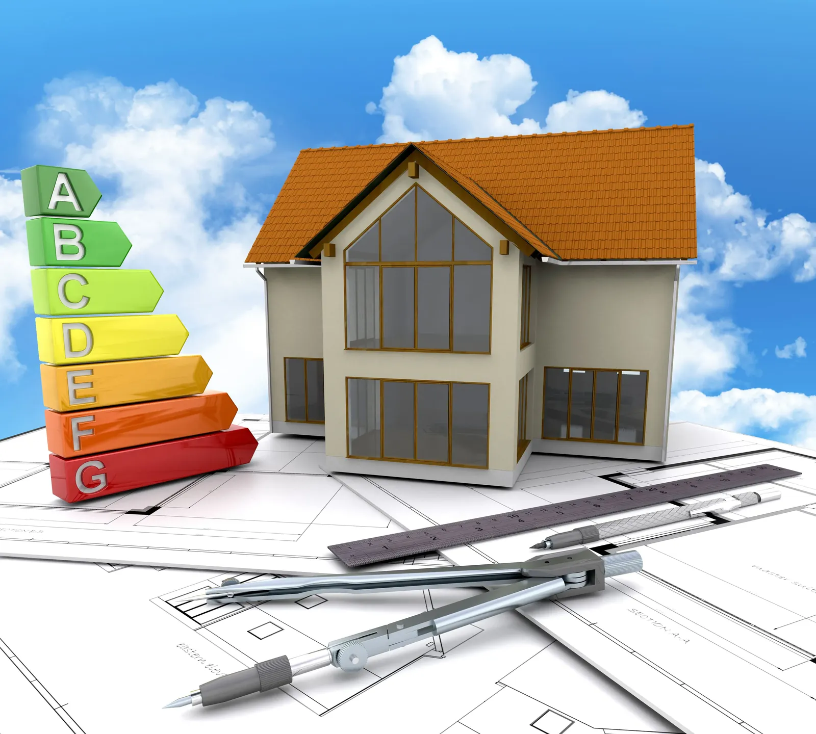 illustration amélioration des performances énergétiques logement 