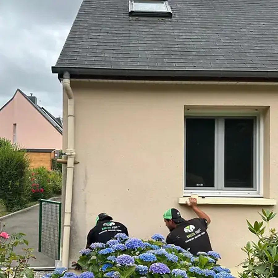 Infiltrations d’eau : photo de chantier