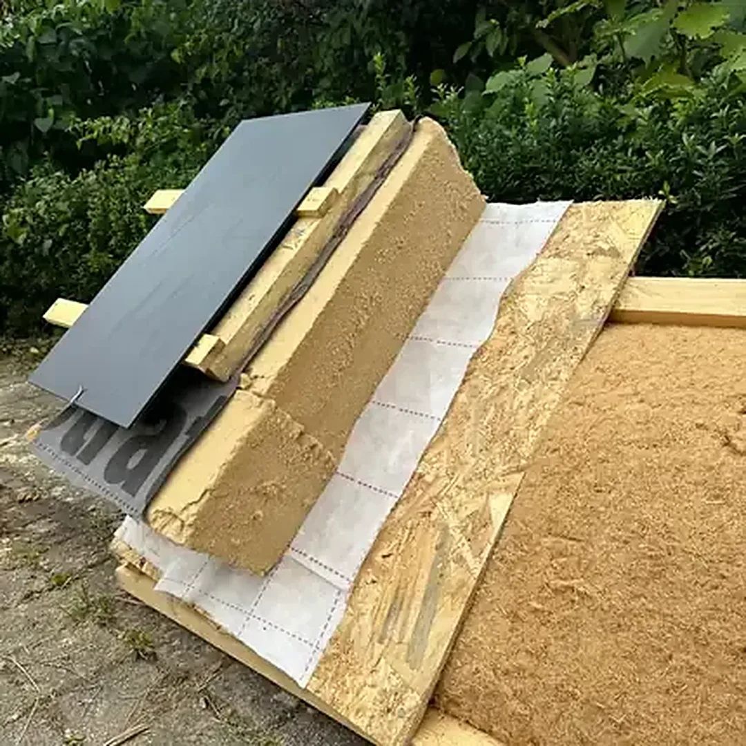 Isolation toiture par sarking : photo de chantier