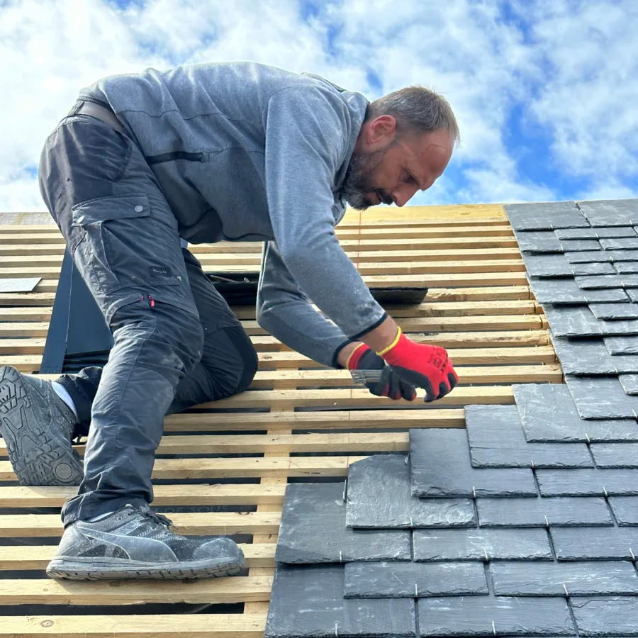 Réfection toiture : photo de chantier