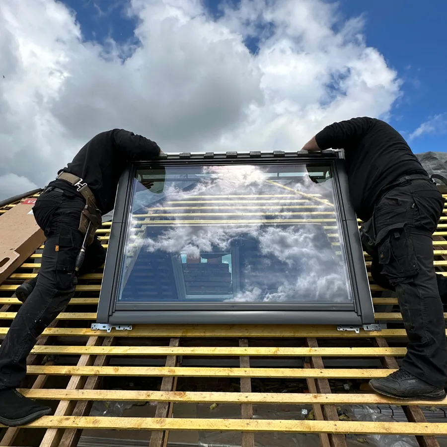 Velux : photo de chantier