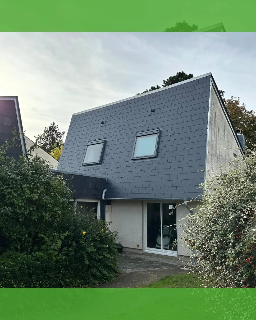 Fin de chantier : isolation par sarking (Breizh Toit)