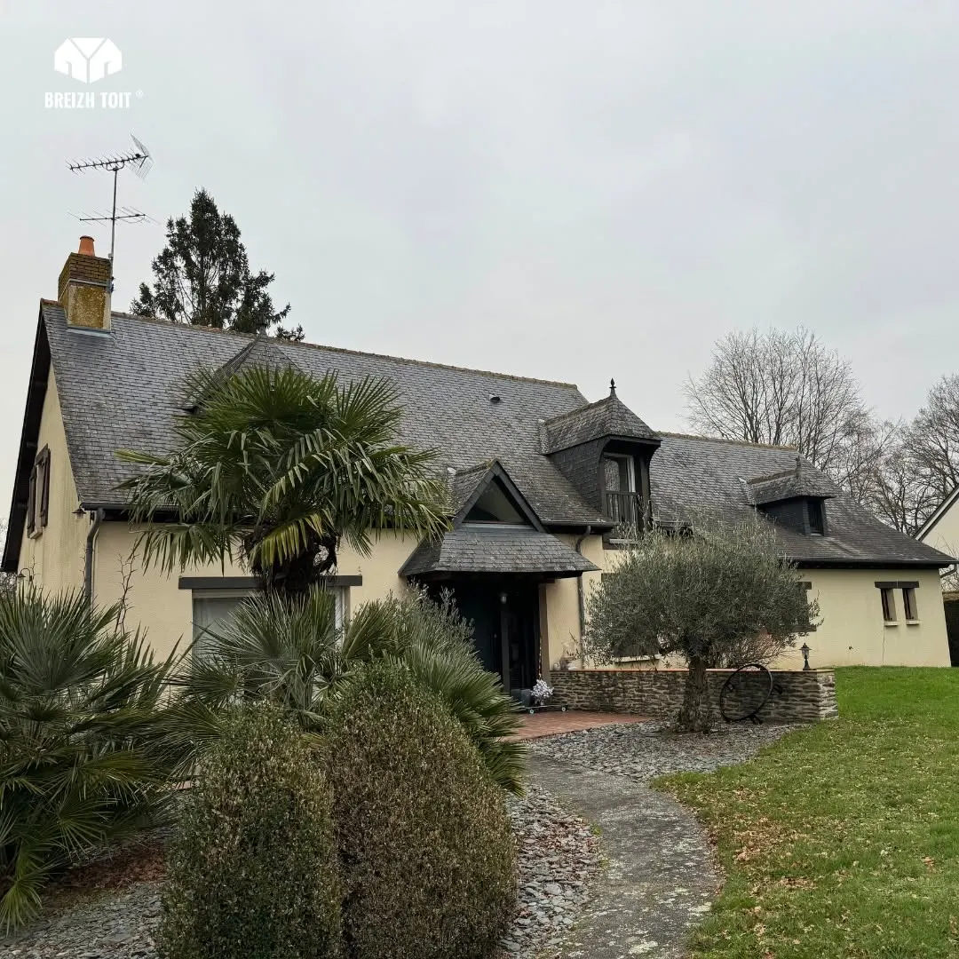 Nettoyage de toiture, printemps 2024 (Breizh Toit)