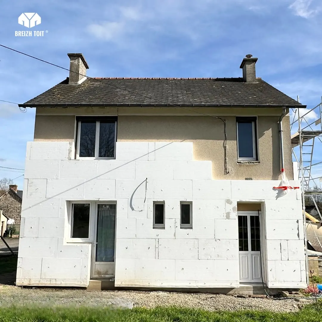 Rénovation complète et ITE à Boistrudan (Breizh Toit)