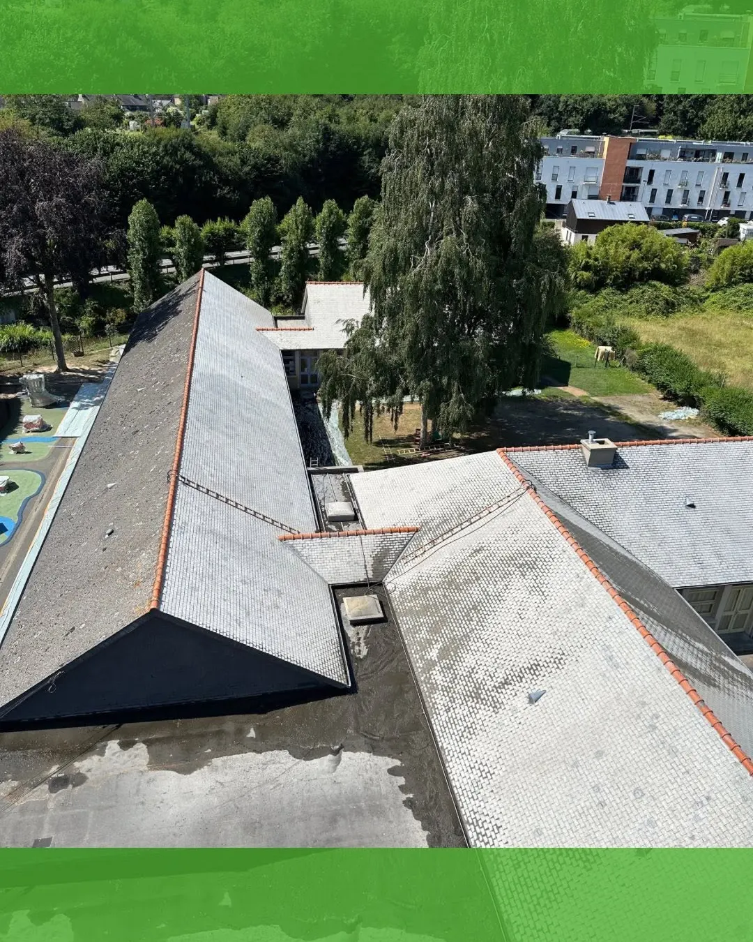 1 500 m² de toiture rénovés pour une école à Lamballe (Breizh Toit)