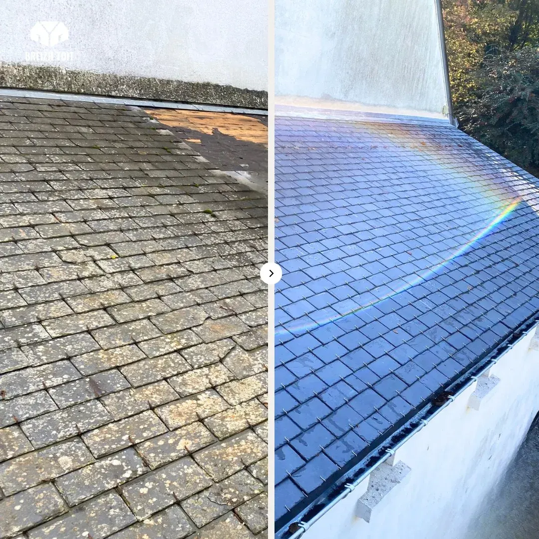 Maison de Pluvigner avec sa toiture neuve en ardoises naturelles