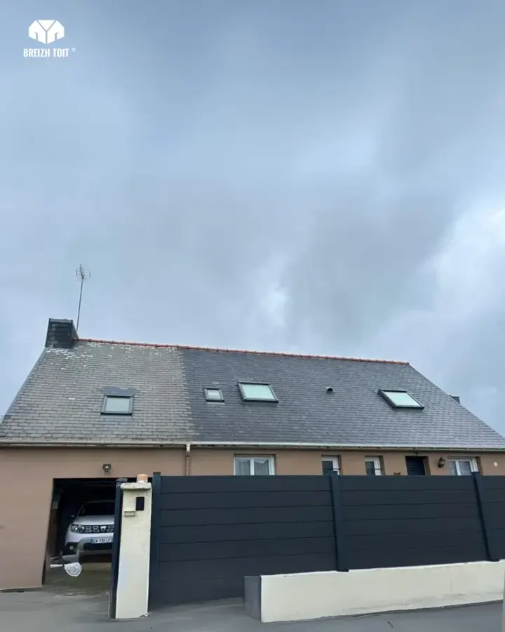 Maison de Saint-Brieuc après le nettoyage complet de sa toiture (photo 2)