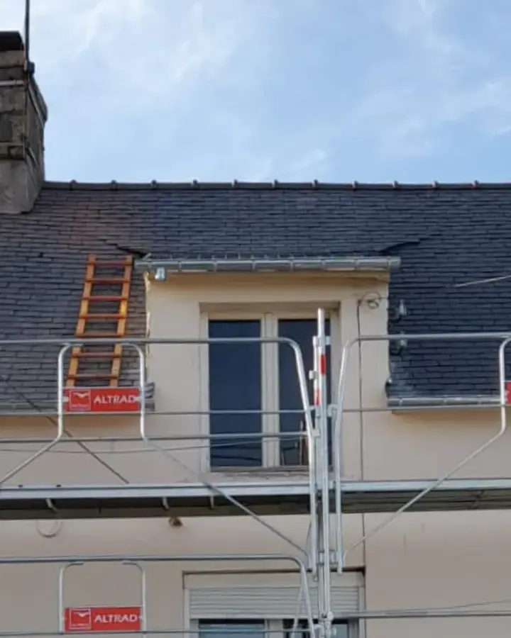 Réfection de la toiture d'une maison du Sourn après la tempête (photo 3)