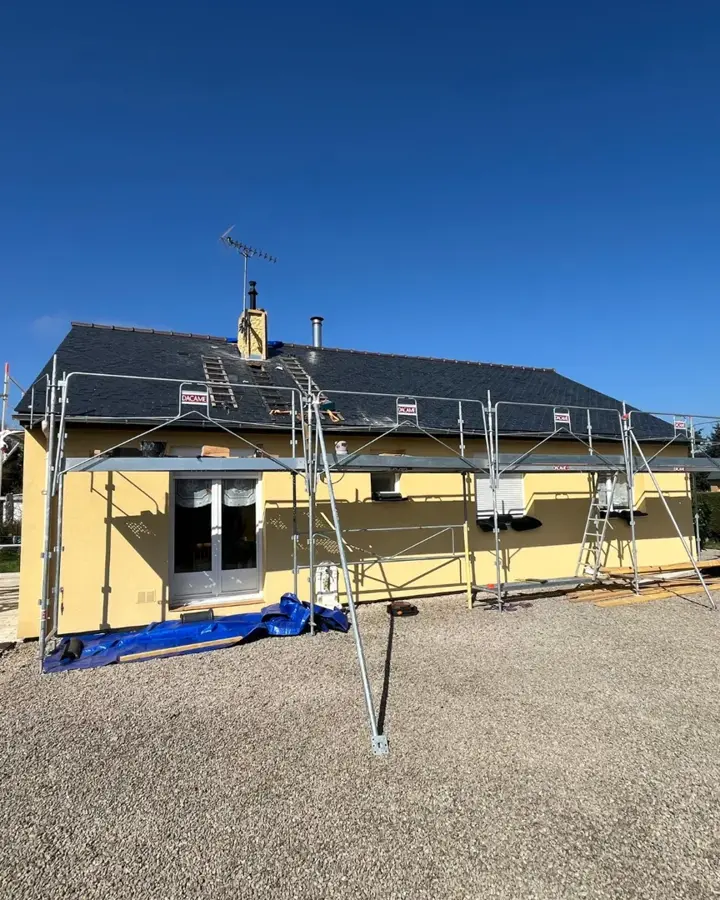 Chantier de désamiantage de toiture à Le Verger (photo 4)