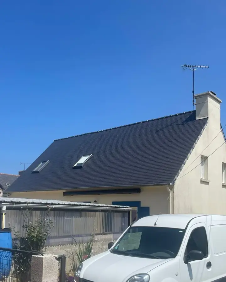 Toiture de Pordic après son nettoyage et son traitement hydrofuge (photo 4)