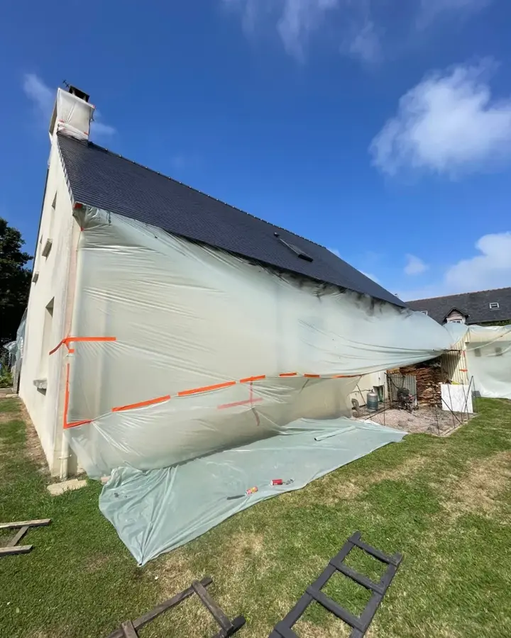 Toiture de Pordic après son nettoyage et son traitement hydrofuge (photo 5)