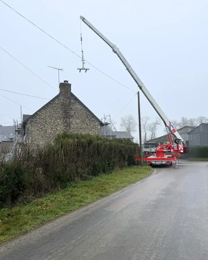 Longère de Plélan-le-Grand avec sa toiture neuve en ardoises naturelles (photo 5)