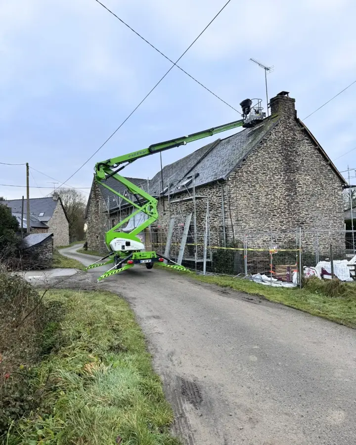 Longère de Plélan-le-Grand avec sa toiture neuve en ardoises naturelles (photo 6)