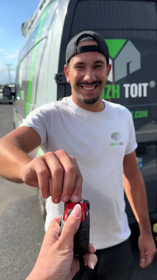 Remise des clés du camion, vidéo TikTok Breizh Toit